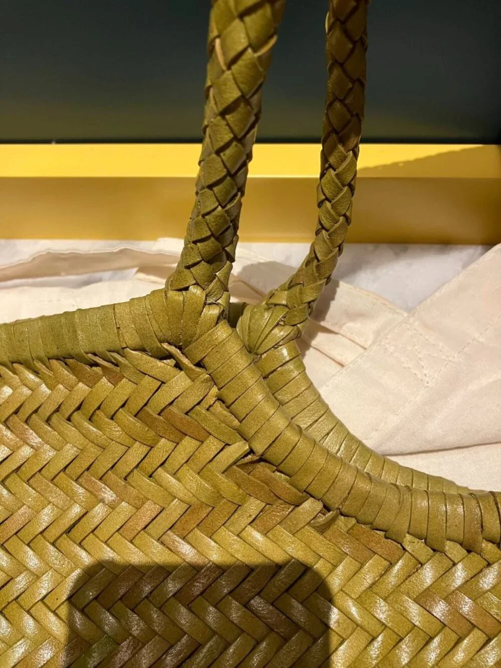 Dragon Diffusion Nantucket Woven Leather Tote
